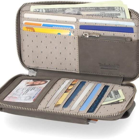 Women's RFID Leather Phone Crossbody Wallet Bag - Picture 2 of 5